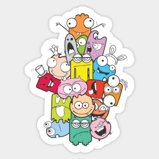 cute monsters Sticker